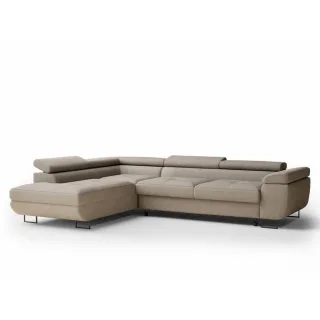 Maison de Reve Ecksofa, Beige, Metall, 4-Sitzer, Füllung: Schaumstoff, L-Form,L-Form, 277x203 cm, Hergestellt in Europa, Wohnzimmer, Sofas & Couches, Wohnlandschaften, Ecksofas