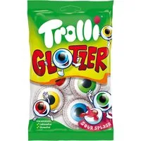 TROLLI Süßigkeit, Trolli Glotzer 4 Schaumzucker und Fruchtgummi Bonbons mit Füllung 75g