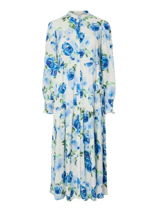 Y.A.S - YASASINA LS LONG DRESS S. NOOS Star White - Gr. - 42