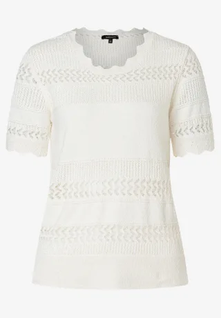 MORE & MORE - Pullover Weiblich weiß - Gr. - 44
