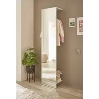 Home affaire Garderobenschrank GiRON/CiTY, Schrank mit Spiegelfront, moderner Kleiderschrank mit Kleiderstange, modernes Design, beidseitig geöffnet, 50 cm breit