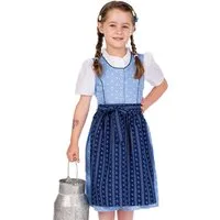 Isar-Trachten Dirndl Kinderdirndl 3tlg. - DAMIRA - blau
