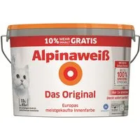 Alpina Wandfarbe Alpinaweiß Das Original 10 Liter + 1 Liter gratis