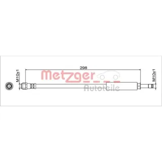 Metzger Bremsschlauch hinten Mercedes Slc Slk