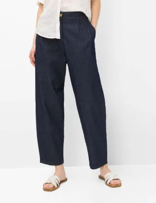 Brax Damen Jeans Style MEGAN S CLEAN RAW BLUE, denim dunkelblau, Gr. 40L