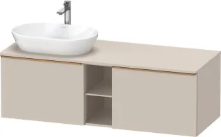 Duravit D-Neo Konsolenwaschtischunterbau wandhängend Taupe Matt 1400x550x459 mm - DE4950L04910000 DE4950L04910000