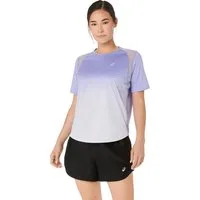 Asics Laufshirt ROAD FADE SS TOP mit Grafik-Print auf der Vorderseite, atmungsaktives Material