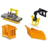 Siku Spielzeug-Traktor SIKU Farmer, Frontlader Anbaugeräte (3661), (Set, 4-tlg)