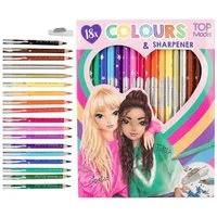 Depesche Schmuckset Buntstifte Set 18er mit Anspitzer, ideal zum Malen und für die Schule, Perfekt für kreative Projekte und Schulbedarf