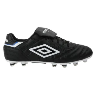 Umbro - Herren Fußball-Stiefel "Speciali Eternal Team HG", Leder (Schwarz/Weiß/Königsblau)