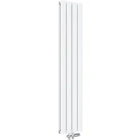 ELEGANT Heizkörper Design Flachheizkörper mit Multiblock,Einlagig/Doppellagig, 1600/1800x311mm, Vertikal Mittelanschluss