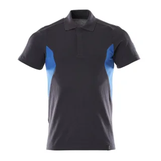 MASCOT Herren Polo-Shirt ACCELERATE Schwarzblau / Azurblau 3XL - 18383-961-01091-3XL