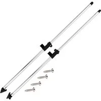 vidaXL Fahrradlastenanhänger Bimini Top Stützstangen 2 Stk. Aluminium