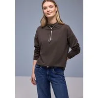 STREET ONE Sweatshirt mit Stehkragen und Kordelzug
