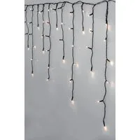 EGLO LED-Lichterkette Crispy ice white, LED Lichterkette für außen, Lichtervorhang Eisregen, 12 m