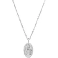 SCHOSCHON Kette mit Anhänger Madonna Wundertätige Medaille Kette 925 Silber Jungfrau Maria, Geschenke zur Konfirmation, Firmung
