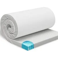ELONEO, Topper Gel Topper Memory Schaum 90x200, 140x200, 180x200 und mehr 8cm hoch &, 5 cm hoch, Gel, für Hausstauballergiker, schadstoffgeprüft, waschbar