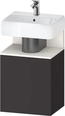 Duravit Qatego Waschtischunterbau wandhängend Graphit Supermatt 440x350x645 mm - QA4076L84800000 QA4076L84800000