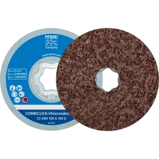 PFERD TOOLS COMBICLICK harte Vliesronde CC für Feinschliff und Finish mit Winkelschleifer - 42000032