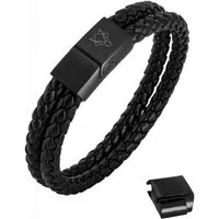 Akitsune Armband Simplicitas Armband Mattschwarz - Schwarz 19cm