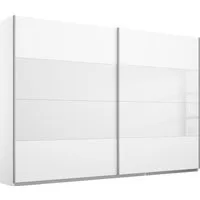rauch Schwebetürenschrank Quadra Schlafzimmerschrank in vielen Breiten Kleiderschrank Garderobenschrank Schrank mit Glaselementen