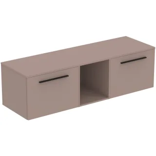 Ideal Standard Möbel-Set 160cm i.life B 2 Auszüge 1 mi.off.Fach Gr.Schwarz Greige matt, T5845NH T5845NH