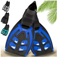 Khroom Flosse Gr. 36-47, Taucherflossen Schwimmflossen Schnorchelflossen (lange Flossen, Premium Made in Italy), verstellbar