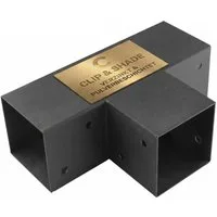 CLIP & SHADE Pfostenbeschlag Pfostenverbinder für 100x100 mm Eckverbinder Pfostenbeschlag