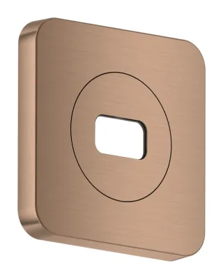 Hansgrohe AXOR ShowerSphere Rosette 120/120 softsquare, Brushed Red Gold, 39769310 39769310