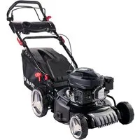 BRAST Benzinrasenmäher mit Antrieb 3,5kW(4,76PS), 46 cm Schnittbreite, TÜV geprüft, 4 Takt OHV Motor, 60L Fangkorb, massives Stahlgehäuse