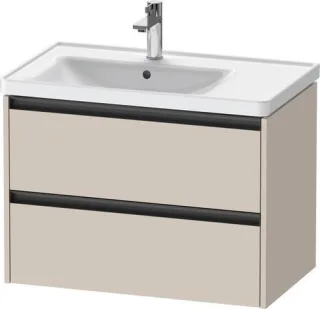 Duravit Ketho.2 Waschtischunterbau wandhängend Taupe Matt 784x455x549 mm - K25285091910000 K25285091910000