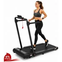 LIKESPORTING Laufband klappbar, 1400W 2 PS Walking Pad, 1–8 km/h, 6% Steigung, 100×40 cm Lauffläche, 120 kg, LED-Display, Fernbedienung