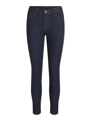 VILA - VISKINNIE GY RW SKINNY JEANS DBD/SU-NOOS dark blue denim - Gr. - 30