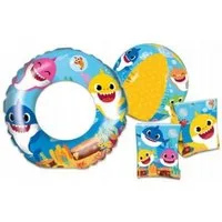 SAMBRO Schwimmring Baby Shark Schwimmset: Schwimmring, Armbänder & Ball