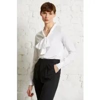 wunderwerk Schluppenbluse Tie neck blouse TENCEL