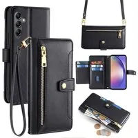 betterfon Handykette für Samsung Galaxy Leder Umhänge Hülle mit Kartenfächer, Hände frei – mit Silikonhülle & Schnur für flexiblen Alltag