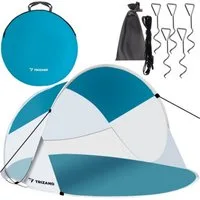 Trizand Strandmuschel Strandzelt Strandmuschel für 2 Personen, Automatisch, Personen: 2 (Strandzelt-Set, Strandzelt mit Tragetasche)