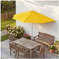 MCW Sonnenschirm Lorca-270, LxB: 260x135 cm, Optional mit Schirmständer, witterungsfest Platzsparend faltbar