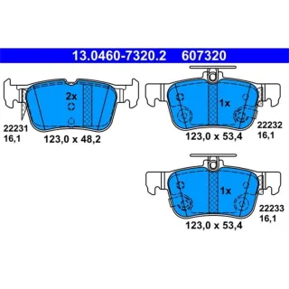 ATE Bremsbel?ge hinten Ford Edge Ford Galaxy Kuga Mondeo S-Max