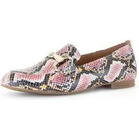 Gabor Slipper Blockabsatz, Businessschuh mit goldfarbenem Schmuck-Zierriegel