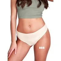 Taynie Periodenslip Brazilian - Periodenunterwäsche leichte Blutung - Damen (1er-Pack) Auslaufsichere Periodenunterwäsche / Periodenslip aus Bio Baumwolle