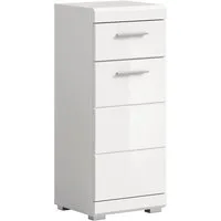 welltime Unterschrank SIENA, Breite 37cm, 1 Tür, 1 Schubkasten, 2 Fächer, MDF-Front (1-St., TOPSELLER) in verschiedenen Farben erhältlich, Badmöbel, Badschrank, Kommode, Bad