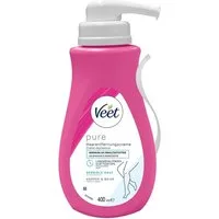 Veet Enthaarungscreme pure für Körper & Beine 400ml, 1 St., Haarentfernungscreme, für sensible Haut
