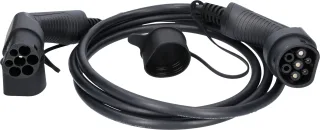 efuturo Ladekabel gerade, Typ 2 auf Typ 2 Stecker, 1 Phase, bis zu 7,4 kW, 32 A, 230 V, Mode 3, 3m - 117.7145
