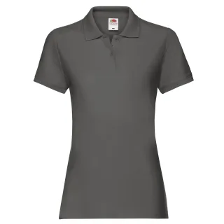 Fruit of the Loom - "Premium" Poloshirt für Damen (Hellgrau unifarben)
