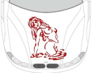 Autoaufkleber für die Motorhaube "Aufkleber myGirl"