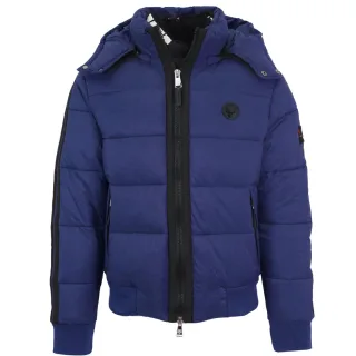 Plein Sport gepolsterte Jacke mit verschweißten Ärmeln in Marineblau