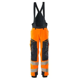 MASCOT Winterhose ACCELERATE SAFE Hi-vis Orange / Schwarzblau 5XL - 19090-449-14010-5XL