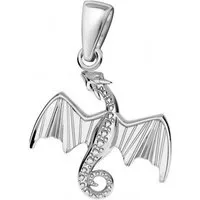 Goldene Hufeisen Kettenanhänger Drache Anhänger für Halskette aus 925 Sterling Silber Kettenanhänger (1 Stück, inkl. Etui)