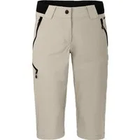Bergson Outdoorhose VIDAA COMFORT Capri Damen 3/4 Wanderhose, leicht, strapazierfähig, Normalgrößen, beige